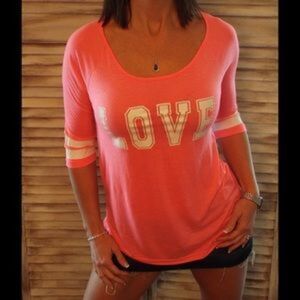 LOVE Athletic Jersey Style Top